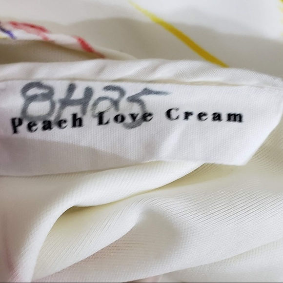 Anthroplogie Peach Love Cream Ivory Sleeveless Dre - Picture 6 of 6